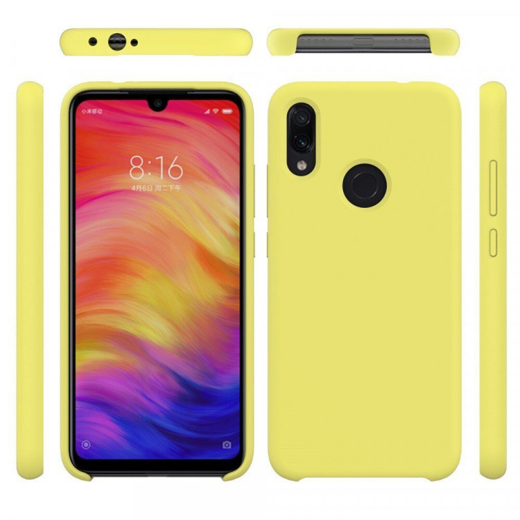 Силиконовый чехол Mobile Shell для Xiaomi Redmi Note 7 / Redmi Note 7 Pro (желтый)