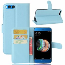 Чехол с визитницей для Xiaomi Mi Note 3 (голубой)
