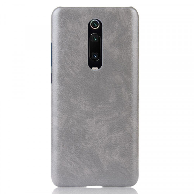 Кожаная накладка-чехол для Xiaomi Redmi K20 / Redmi K20 Pro / Xiaomi Mi 9T / Mi 9T Pro (серый)