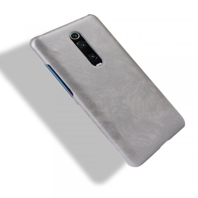 Кожаная накладка-чехол для Xiaomi Redmi K20 / Redmi K20 Pro / Xiaomi Mi 9T / Mi 9T Pro (серый)