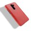 Кожаная накладка-чехол для Xiaomi Redmi Note 8 Pro (красный)
