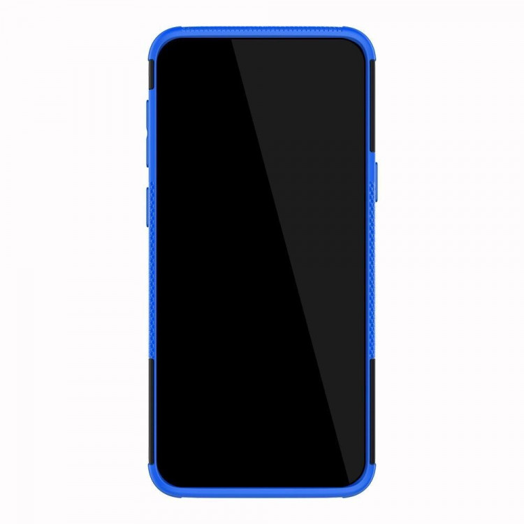 Чехол Hybrid Armor для Samsung Galaxy S9 (черный + голубой)