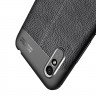 Чехол-накладка Litchi Grain для Xiaomi Redmi 9A (черный)
