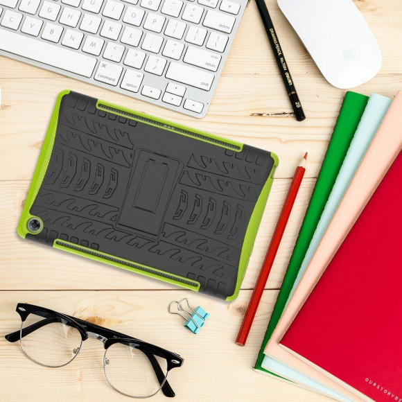 Чехол Hybrid Armor для Huawei MediaPad M5 10.8 / M5 10.8 Pro (черный + зеленый)