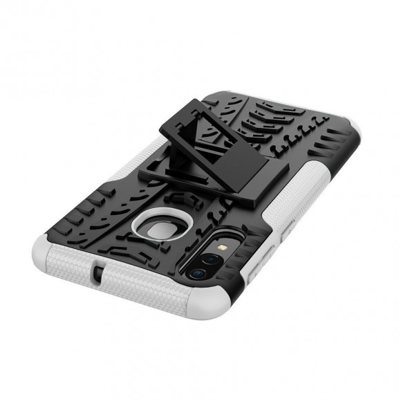 Чехол Hybrid Armor для Samsung Galaxy A30 / Galaxy A20 (черный + белый) Чехол Hybrid Armor для Samsung Galaxy A30 / Galaxy A20 (черный + белый)
