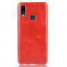 Кожаная накладка-чехол для Samsung Galaxy A10s (красный)