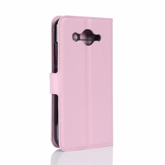 Чехол с визитницей для Huawei Y3 2017 (розовый)
