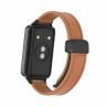 Кожаный ремешок с магнитной застежкой для Honor Band 9 (коричневый)