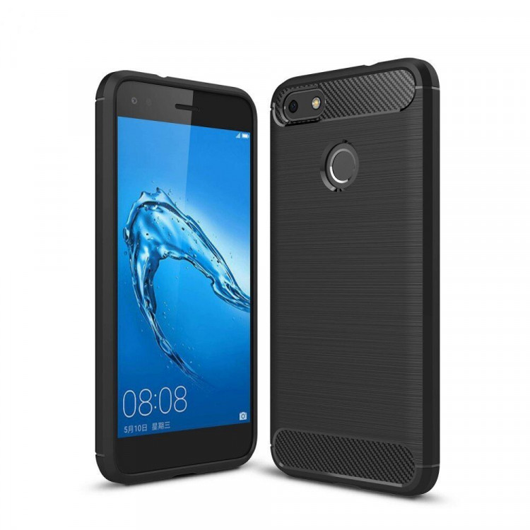 Чехол-накладка Carbon Fibre для Huawei Nova Lite 2017 / P9 lite mini (черный)