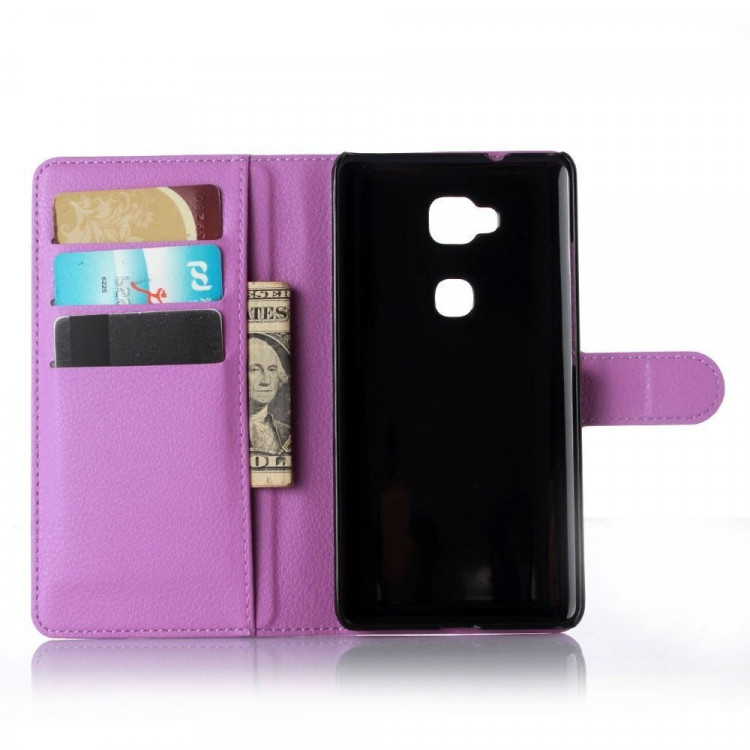 Чехол с визитницей для Huawei Honor 5X (фиолетовый)