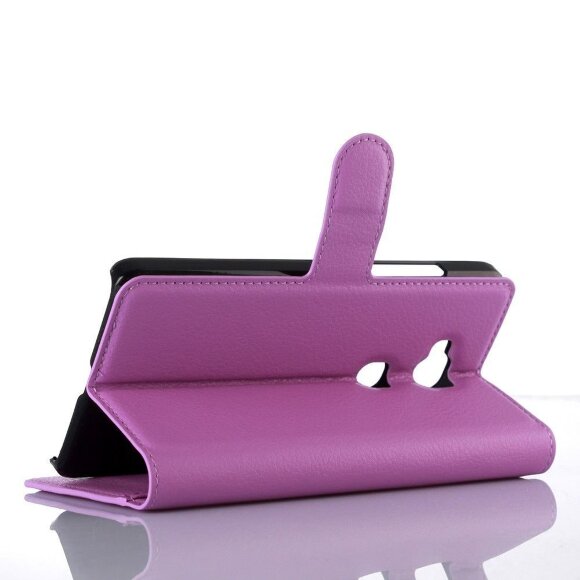 Чехол с визитницей для Huawei Honor 5X (фиолетовый)