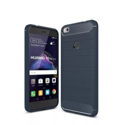 Carbon Fibre Накладка чехол для Huawei Honor 8 lite (темно-синий)