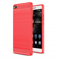 Чехол-накладка Carbon Fibre для Huawei P8 (красный) Чехол-накладка Carbon Fibre для Huawei P8 (красный)