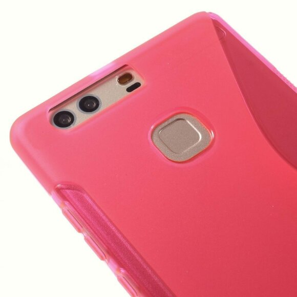 Нескользящий чехол для Huawei P9 Plus (малиновый) Нескользящий чехол для Huawei P9 Plus (малиновый)