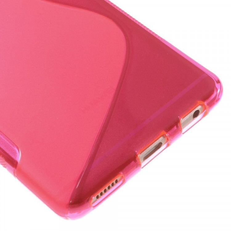 Нескользящий чехол для Huawei P9 Plus (малиновый)