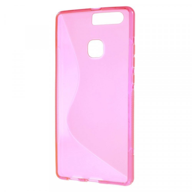 Нескользящий чехол для Huawei P9 Plus (малиновый)