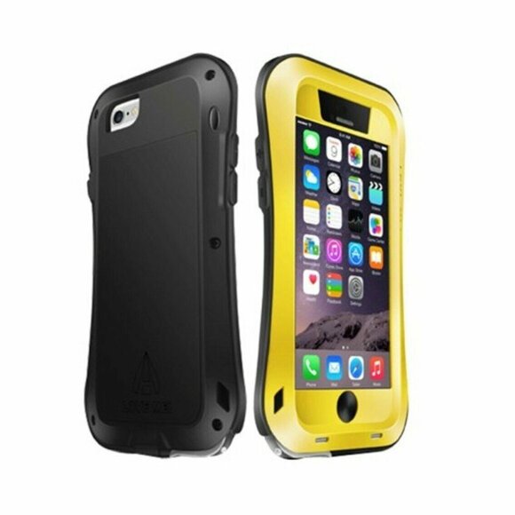 Гибридный чехол LOVE MEI для iPhone 6 Plus (желтый)