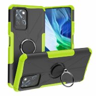 Чехол Armor Shockproof Ring Holder для Infinix Note 10 Pro (черный + зеленый) Чехол Armor Shockproof Ring Holder для Infinix Note 10 Pro (черный + зеленый)