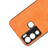 Чехол из экокожи для Infinix Hot 12i (оранжевый)