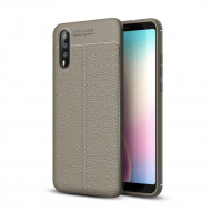 Чехол-накладка Litchi Grain для Huawei P20 (серый) Чехол-накладка Litchi Grain для Huawei P20 (серый)