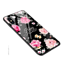 Чехол-накладка для iPhone X / ХS (Happy Flower)