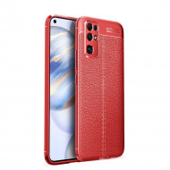 Чехол-накладка Litchi Grain для Honor 30 (красный)