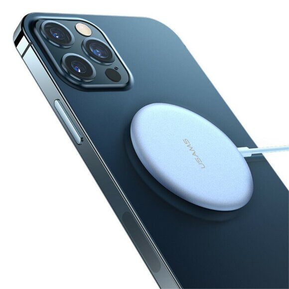 Зарядное устройство Usams Magnetic Fast Wireless Charger 15W (US-CD160 W2)