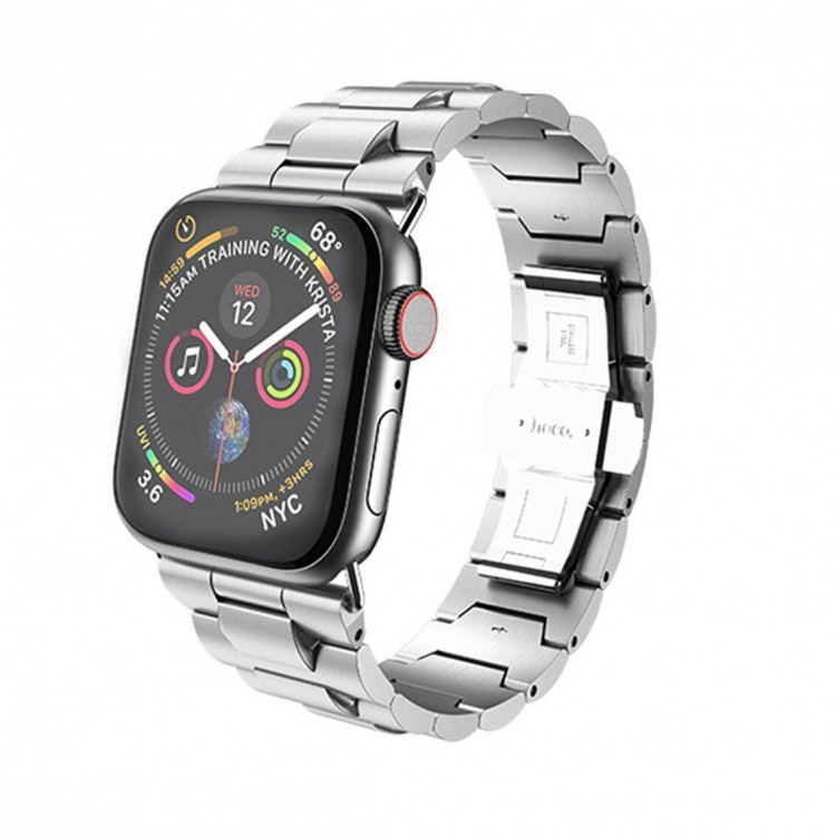 Стальной браслет HOCO Premium для Apple Watch 44 - Series 4 / Series 3 / 2 / 1 (42мм) (серебряный)