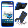 Чехол Hybrid Armor для Motorola Moto Z (черный + голубой)