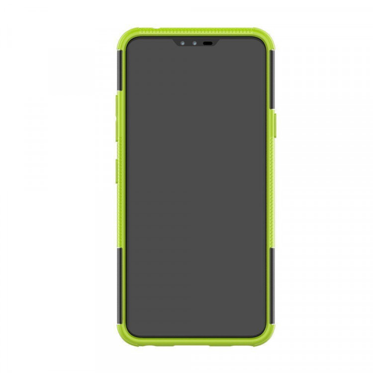 Чехол Hybrid Armor для LG V40 ThinQ (черный + зеленый)