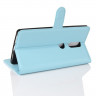 Чехол с визитницей для Lenovo Phab 2 Plus (голубой)