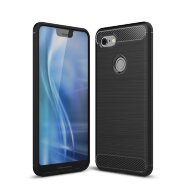 Чехол-накладка Carbon Fibre для Google Pixel 3 XL (черный) Чехол-накладка Carbon Fibre для Google Pixel 3 XL (черный)