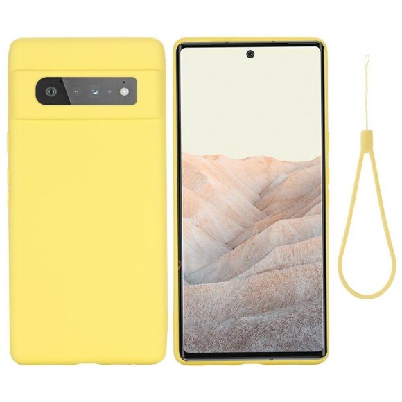 Силиконовый чехол Mobile Shell для Google Pixel 6 Pro (желтый) Силиконовый чехол Mobile Shell для Google Pixel 6 Pro (желтый)