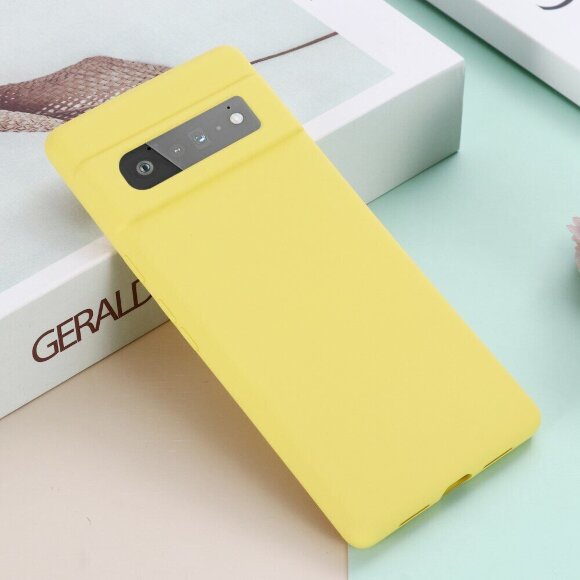 Силиконовый чехол Mobile Shell для Google Pixel 6 Pro (желтый) Силиконовый чехол Mobile Shell для Google Pixel 6 Pro (желтый)