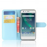 Чехол с визитницей для Nokia 2 (голубой)