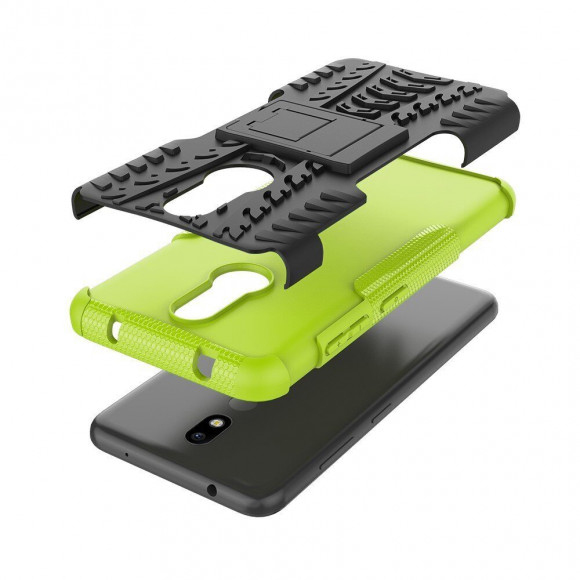 Чехол Hybrid Armor для Nokia 3.2 (черный + зеленый) Чехол Hybrid Armor для Nokia 3.2 (черный + зеленый)