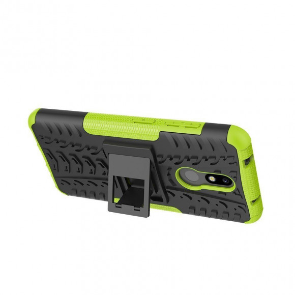 Чехол Hybrid Armor для Nokia 3.2 (черный + зеленый) Чехол Hybrid Armor для Nokia 3.2 (черный + зеленый)