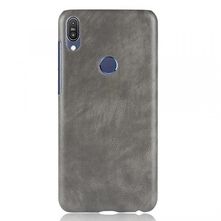 Чехол Litchi Texture для Asus Zenfone Max Pro (M1) ZB601KL / ZB602KL (серый)