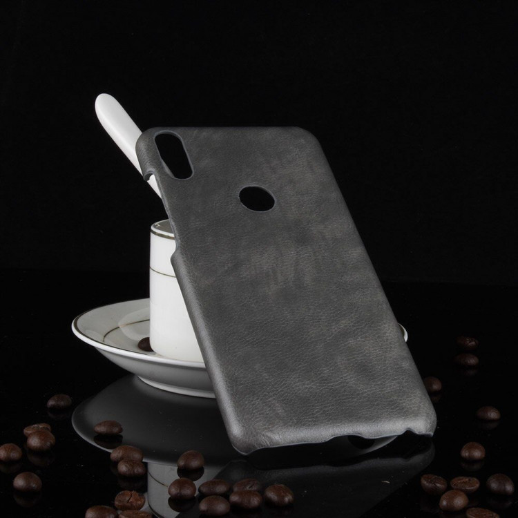 Чехол Litchi Texture для Asus Zenfone Max Pro (M1) ZB601KL / ZB602KL (серый)