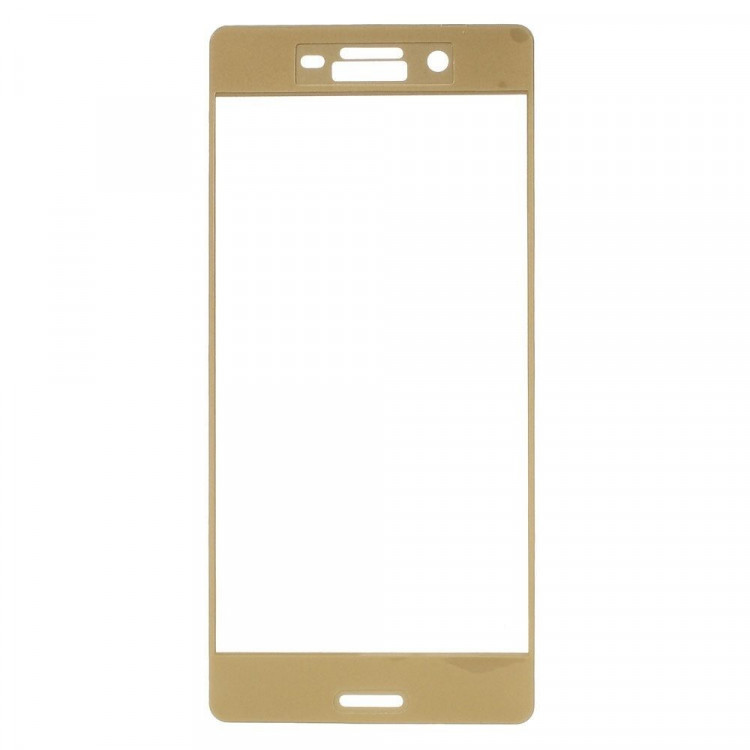 3D - Защитное стекло для Sony Xperia X Performance (золотой)