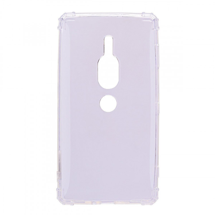 Силиконовый чехол с усиленными бортиками для Sony Xperia XZ2 Premium (прозрачный)