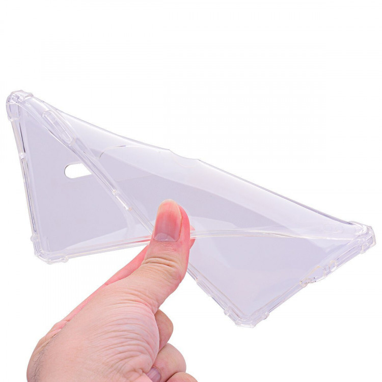 Силиконовый чехол с усиленными бортиками для Sony Xperia XZ2 Premium (прозрачный)