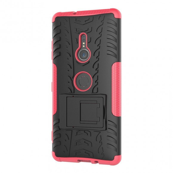 Чехол Hybrid Armor для Sony Xperia XZ3 (черный + розовый) Чехол Hybrid Armor для Sony Xperia XZ3 (черный + розовый)