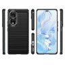 Чехол-накладка Carbon Fibre для Honor 80 Pro (черный)
