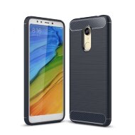 Чехол-накладка Carbon Fibre для Xiaomi Redmi 5 Plus (темно-синий)