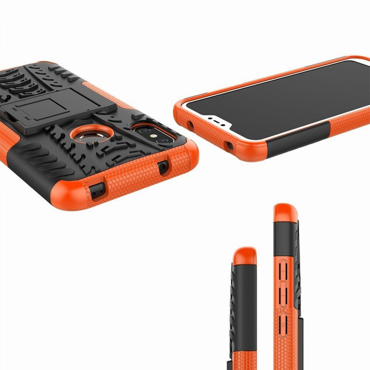 Чехол Hybrid Armor для Xiaomi Mi A2 Lite / Redmi 6 Pro (черный + оранжевый)