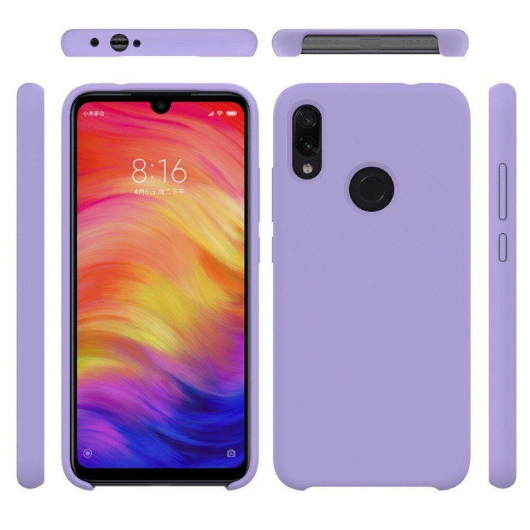 Силиконовый чехол Mobile Shell для Xiaomi Redmi Note 7 / Redmi Note 7 Pro (фиолетовый)
