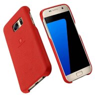 Кожаная накладка LENUO для Samsung Galaxy S7 (красный)