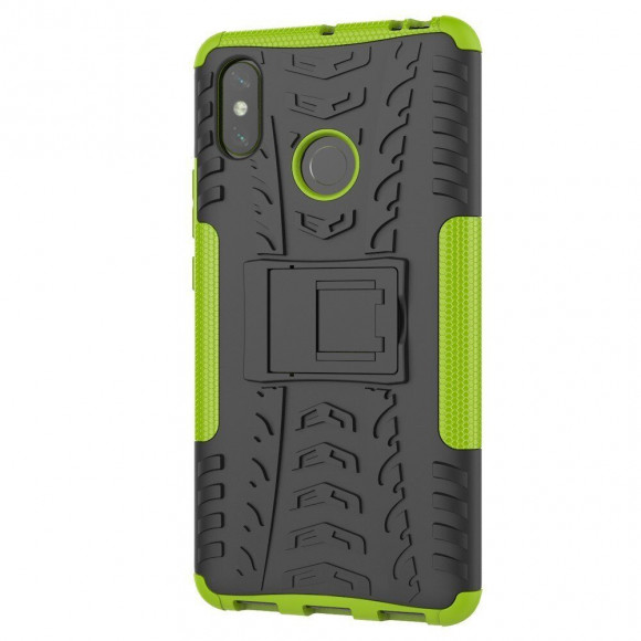 Чехол Hybrid Armor для Xiaomi Mi Max 3 (черный + зеленый) Чехол Hybrid Armor для Xiaomi Mi Max 3 (черный + зеленый)