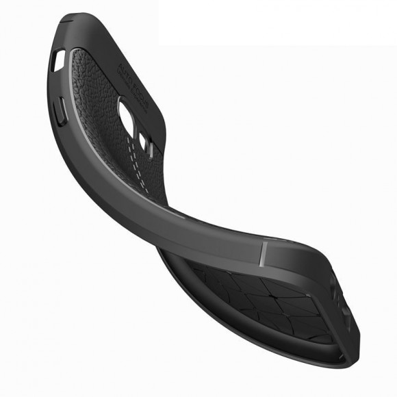 Чехол-накладка Litchi Grain для Samsung Galaxy A3 (2017) SM-A320F (серый)